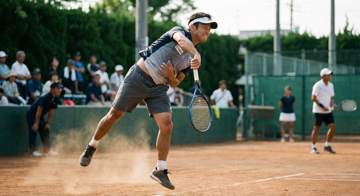 テニスの試合風景